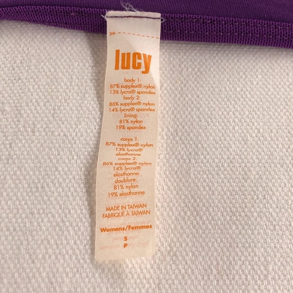 Lucy Purple Twist Sculpting Athletic Tank S - Picture 6 of 7